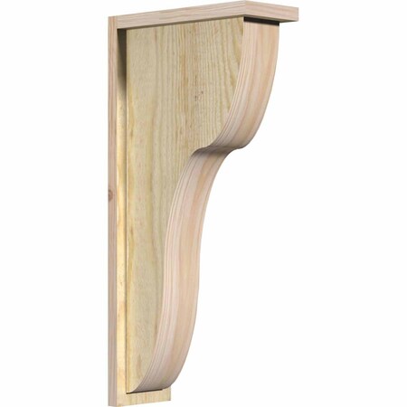 Ekena Millwork Carmel Rough Sawn Corbel w/Backplate, Douglas Fir, 6"W x 14"D x 30"H COR06X14X30CAR01RDF